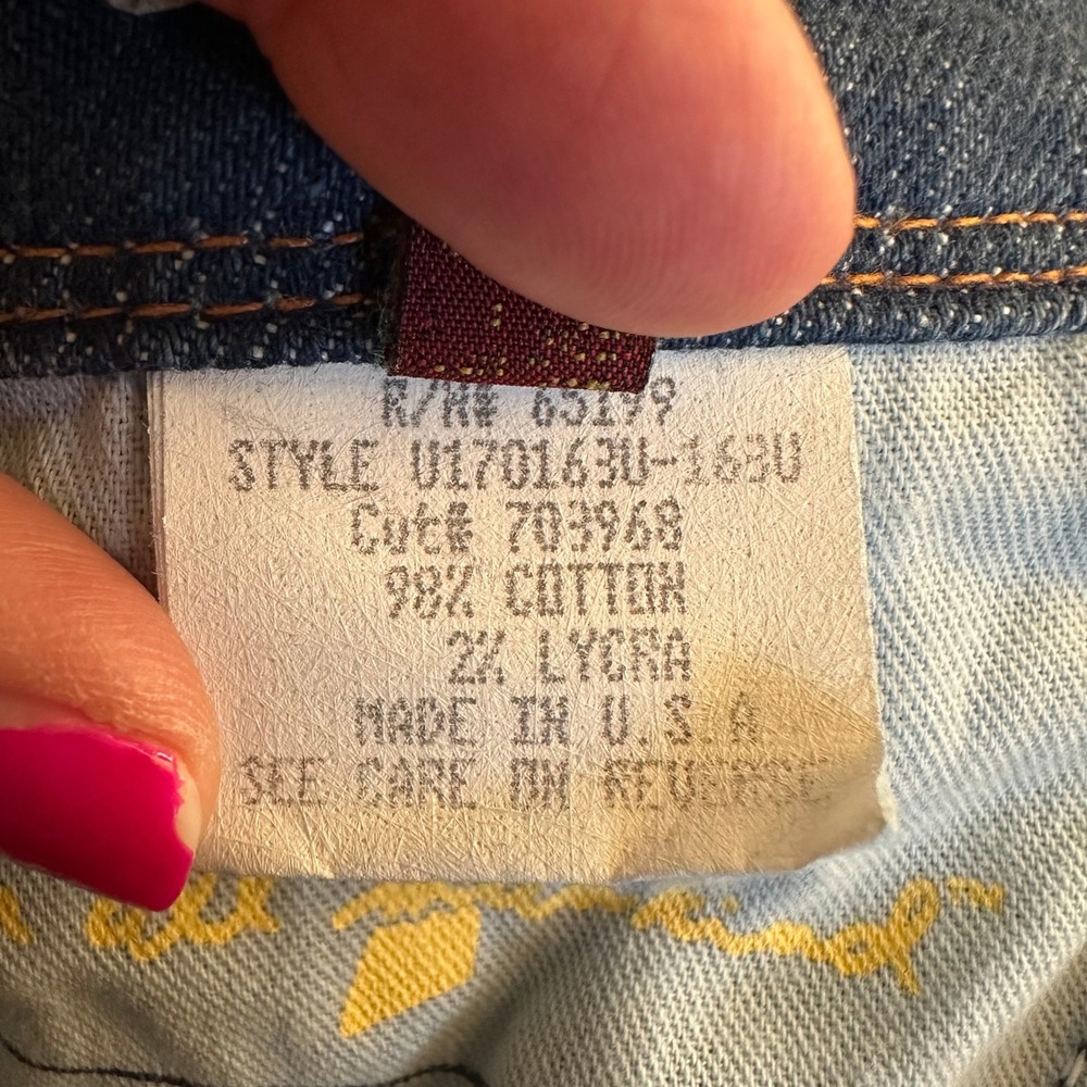 7 For All Mankind Blue Wide Leg Jeans - Picture 12 of 14